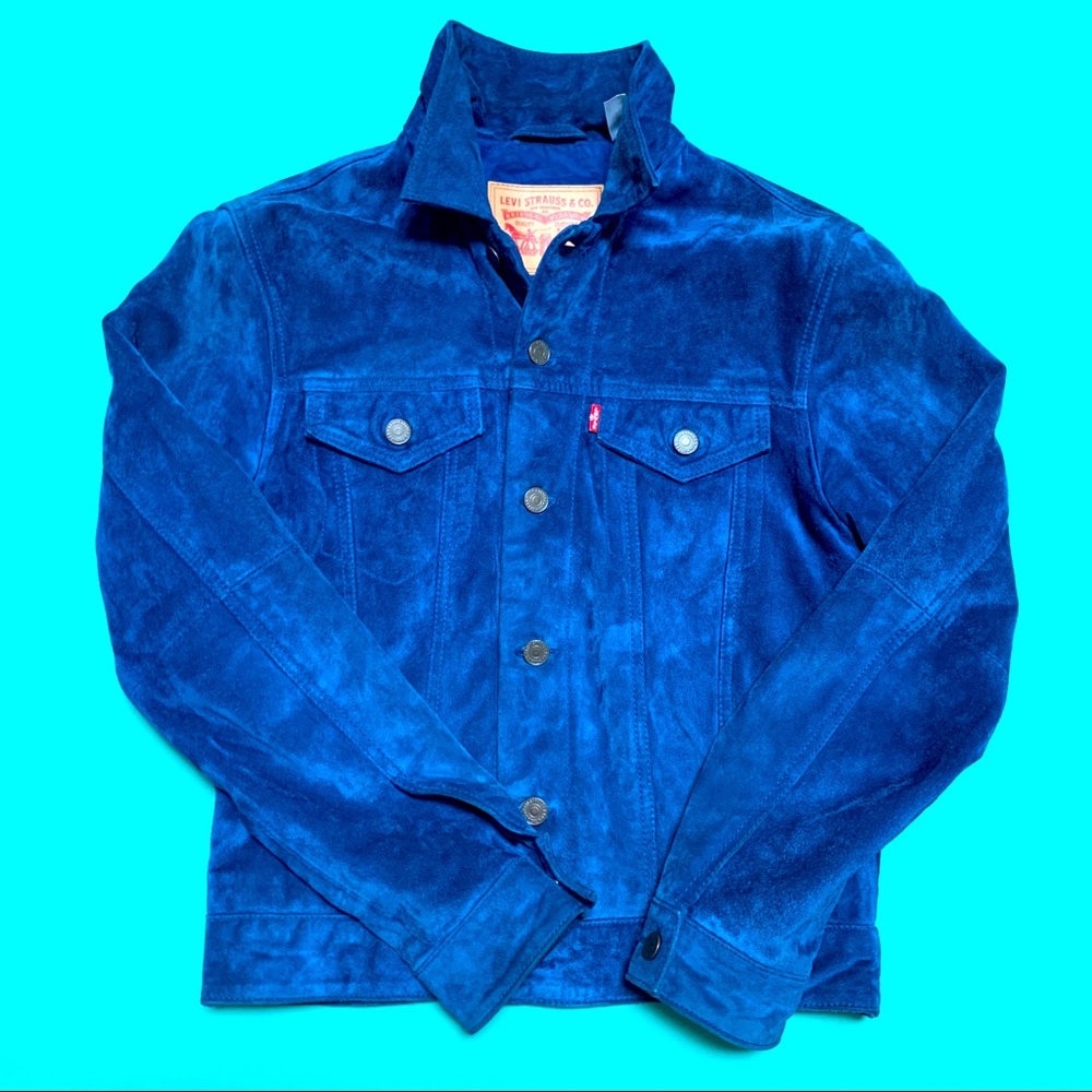 Levi’s Blue Suede Trucker Jacket